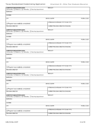 Form LHL234 Texas Standardized Credentialing Application - Texas, Page 14