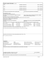 Form LHL234 Texas Standardized Credentialing Application - Texas, Page 7