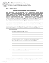 Document preview: Form LHL570 Long-Term Care Partnership Program Insurer Certification Form - Texas