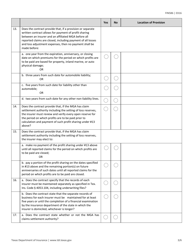 Form FIN586 Managing General Agency (Mga) Contract Review Checklist - Texas, Page 3