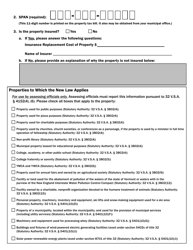 VT Form CR-001 Insurance Replacement Cost of Tax Exempt Property Reporting Form - Vermont, Page 2