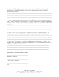 Application for Registration - Athlete Agent - Rhode Island, Page 4