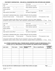 Form EMS5203 Voluntary Election for Unemployment Insurance Coverage - Washington, Page 2