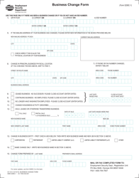 Document preview: Form 5208C-1 Business Change Form - Washington