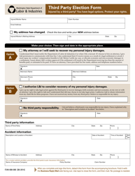Form F249-008-000 Third Party Election Form - Washington, Page 4