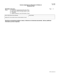 Form TJPC-AGE-06A-04 (2087) Interagency Application for Placement (Iap) - Texas, Page 15