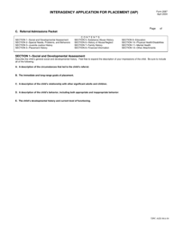 Form TJPC-AGE-06A-04 (2087) Interagency Application for Placement (Iap) - Texas, Page 4