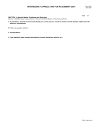 Form TJPC-AGE-06A-04 (2087) Interagency Application for Placement (Iap) - Texas, Page 5