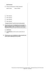 Form TJPC-FIS-33-04 Private Service Provider Contractual Monitoring and Evaluation Report - Texas, Page 5
