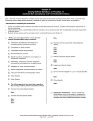 Form TJPC-FIS-33-04 Private Service Provider Contractual Monitoring and Evaluation Report - Texas, Page 8