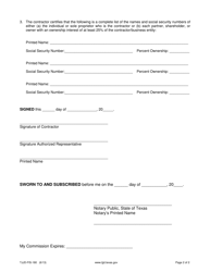 Form TJJD-FIS-180 Affidavit of Eligibility to Receive State Funds - Texas, Page 2