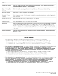 Form RARC-SEX-01-04 Texas Juvenile Sex Offender Risk Assessment Instrument - Texas, Page 4