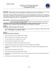 Instructions for Form ETA-9141 &quot;Application for Prevailing Wage Determination&quot;