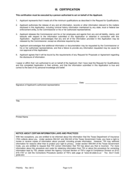 Form FIN245A Attachment 1A Application Form (Legal Entities) - Texas, Page 4