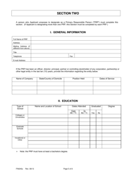 Form FIN245A Attachment 1A Application Form (Legal Entities) - Texas, Page 5