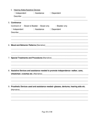 Assisted Living Facility Type I &amp; II Resident Assessment - Utah, Page 11