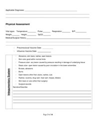 Assisted Living Facility Type I &amp; II Resident Assessment - Utah, Page 3