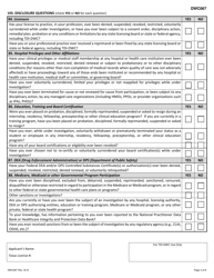 DWC Form 067 Designated Doctor Certification Application - Texas, Page 4