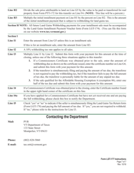 Instructions for VT Form LGT-177 Vermont Land Gains Withholding Tax Return - Vermont, Page 7
