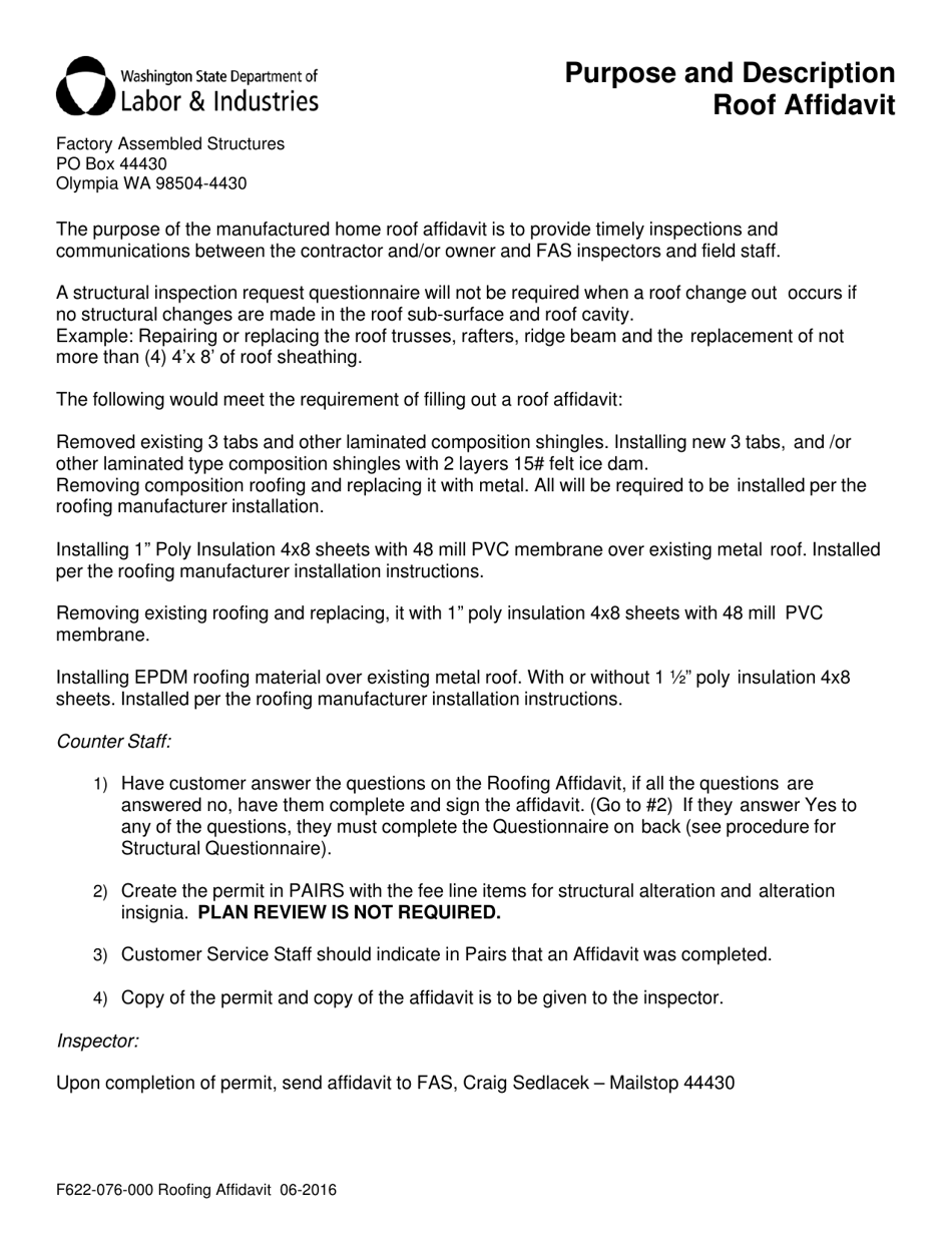 Form F622076000 Fill Out, Sign Online and Download Fillable PDF