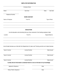 Operator Trainee License Application - Rhode Island, Page 2