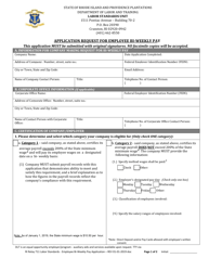 Application Request for Employee BI-Weekly Pay - Rhode Island, Page 2