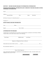SD Form 0821 Driver&#039;s Privacy and Protection Act Form - South Dakota, Page 3