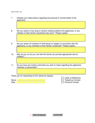 Form DSS-CP-508 (SD Form 1961) Reference Form - Foster Care/Adoption/Kinship Care - South Dakota, Page 2