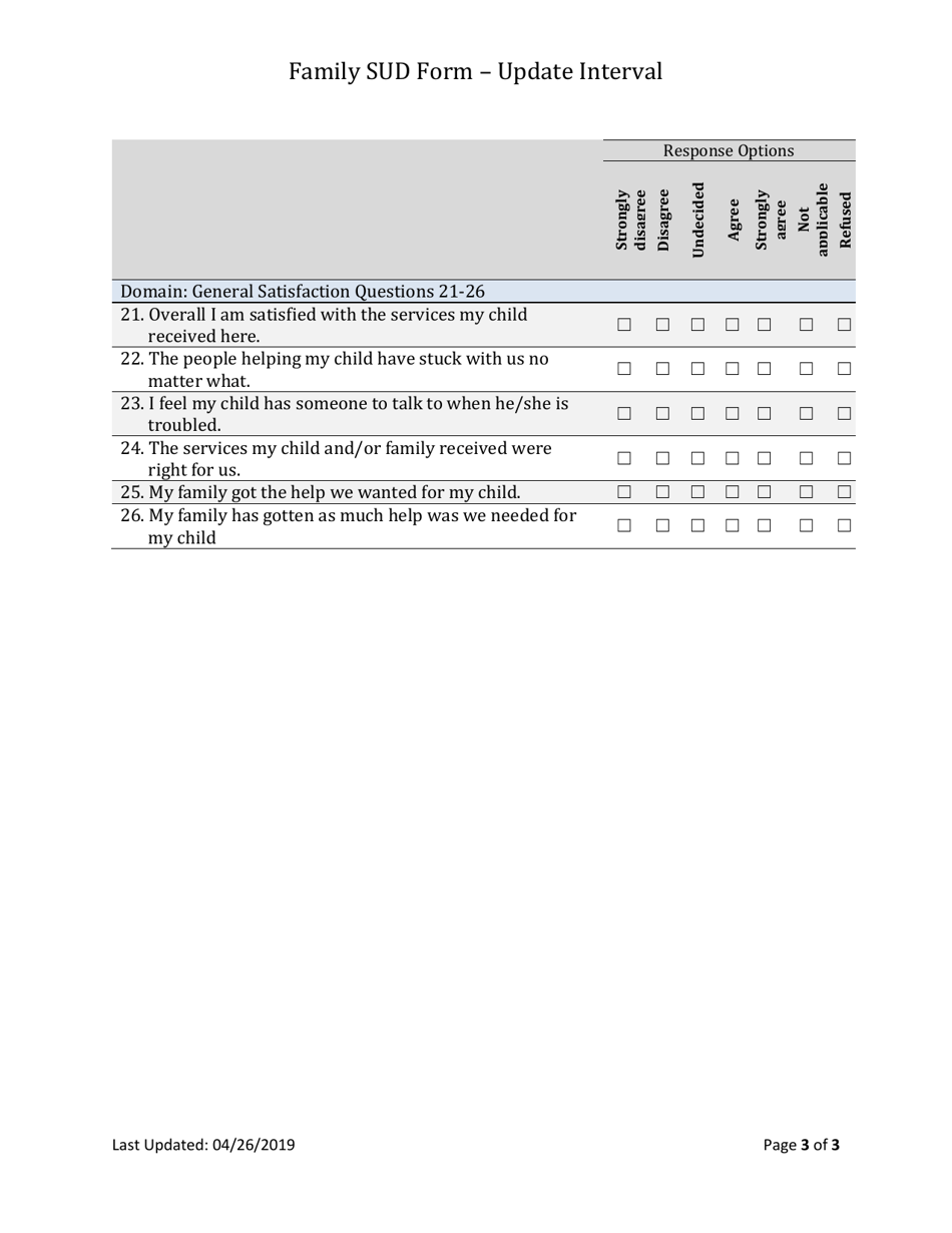 Form BH-13B Family Sud Update Outcome Tool - South Dakota, Page 3