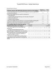 Form BH-12A Youth Sud Initial Outcome Tool - South Dakota, Page 2