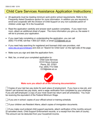 Document preview: Form DSS-CC-950 Child Care Services Assistance Application - South Dakota