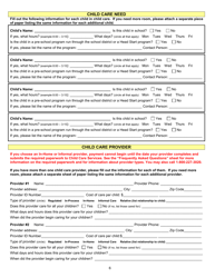 Form DSS-CC-950 Child Care Services Assistance Application - South Dakota, Page 6
