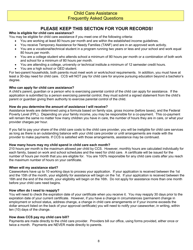 Form DSS-CC-950 Child Care Services Assistance Application - South Dakota, Page 8