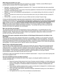 Form DSS-CC-950 Child Care Services Assistance Application - South Dakota, Page 9