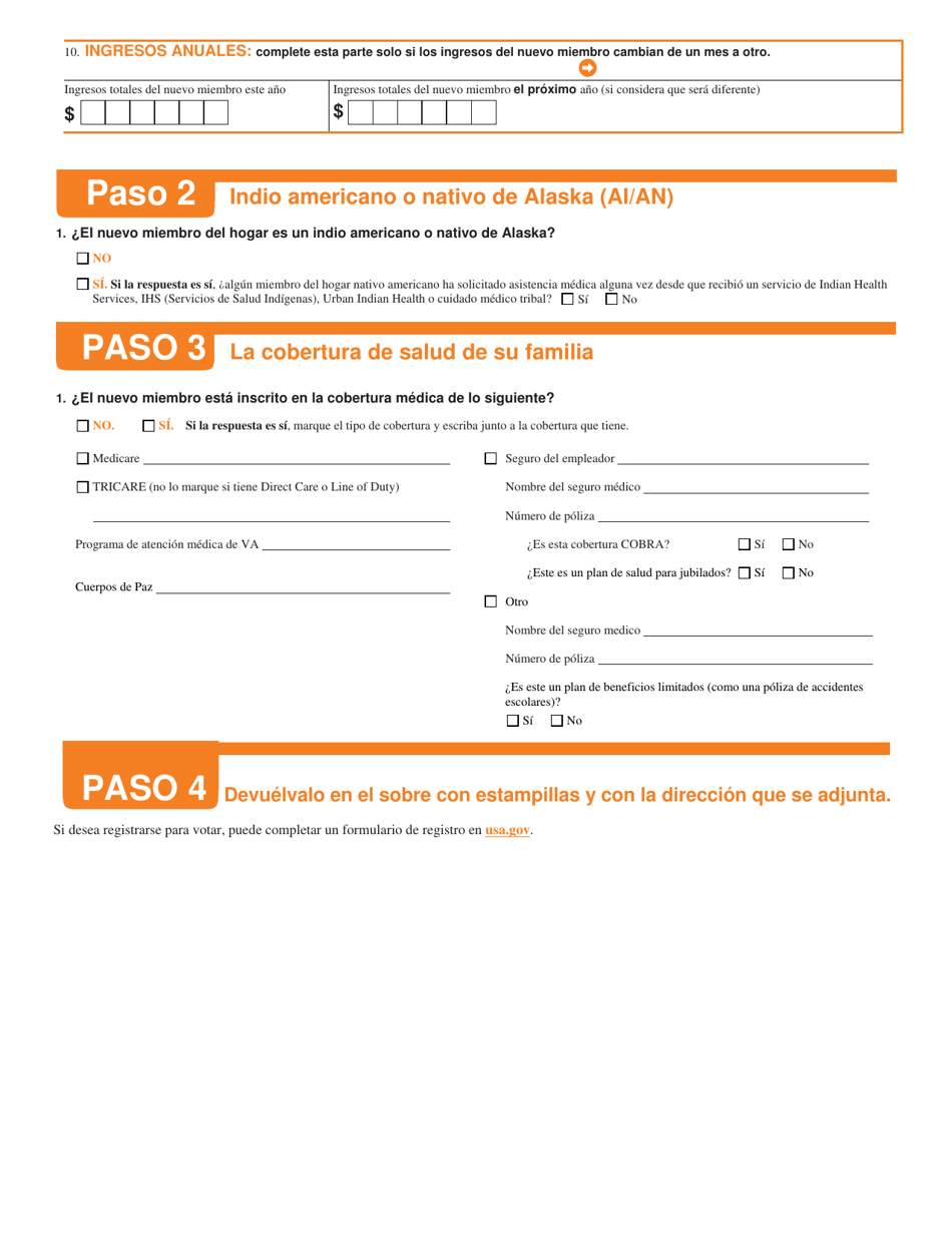 Formulario DSS-EA-301MA Solicitud De Asistencia Medica Complementaria Para Hijos Y Familias - South Dakota (Spanish), Page 3