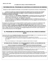 Formulario DSS-EA-297 Solicitud Para Recibir Asistencia Para Obtener Los Servicios De Energia Y Acondicionamiento Contra Las Inclemencias Del Tiempo - South Dakota (Spanish), Page 2