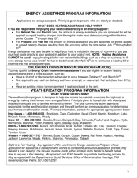 Form DSS-EA-297 Application for Energy Assistance - South Dakota, Page 2