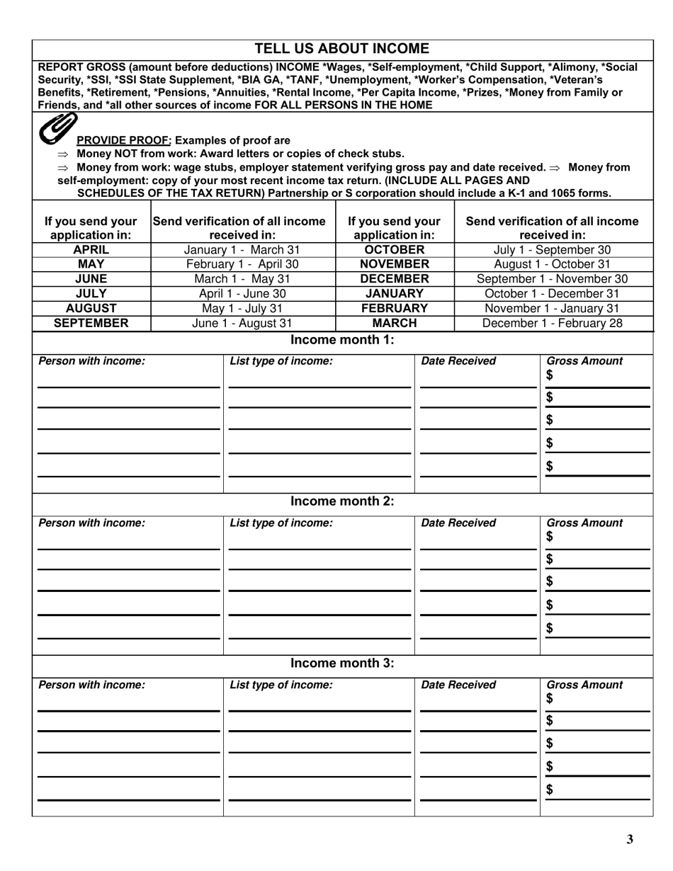 Form DSS-EA-297 Application for Energy Assistance - South Dakota, Page 5