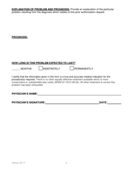 Prior Authorization Request Form - South Dakota, Page 2