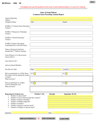 Document preview: SD Form 1053 Common Sense Parenting Annual Report - South Dakota