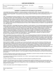 Form DSS-EA-231 Child Support Enforcement Referral - South Dakota, Page 2