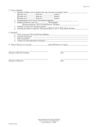 Form CT-0445 Inspection/Duplication of Records Request - Tennessee, Page 2