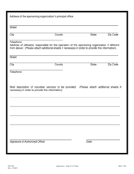 Form PH3595 Application for Registration to Provide Volunteer Health Care Services - Tennessee, Page 2