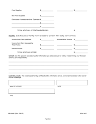 Form MH-4466 Licensure Application Addendum: Financial Statement Form - Tennessee, Page 2
