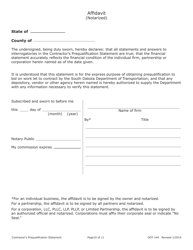 SD Form 0945 (DOT-144) Contractor&#039;s Prequalification Statement - South Dakota, Page 10