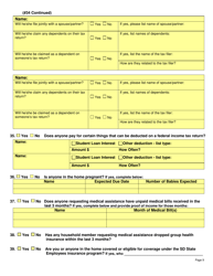 Form DSS-EA-301 Economic Assistance Application - South Dakota, Page 9