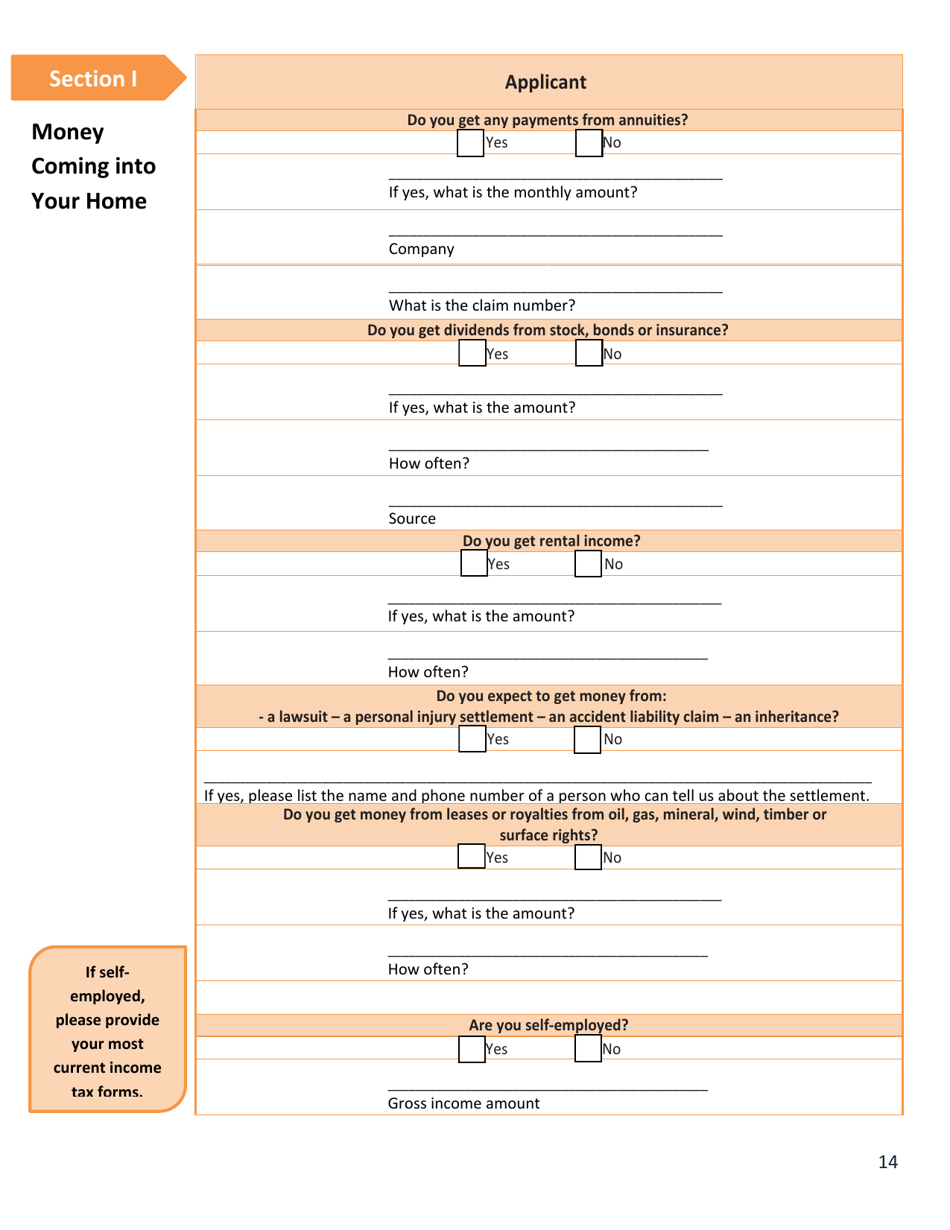 Form DSS-EA-240D Application for Medical Assistance for Workers With Disabilities - South Dakota, Page 14