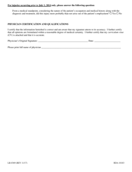 Form LB-0369 (C-32) Standard Form Medical Report for Industrial Injuries - Tennessee, Page 3