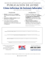 Document preview: Formulario LB-0922 Publicacion De Aviso - Tennessee (Spanish)
