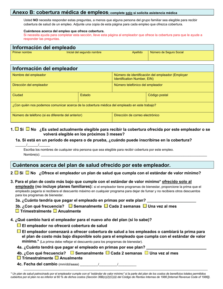 Formulario DSS-EA-301 Solicitud De Asistencia Economica - South Dakota (Spanish), Page 14